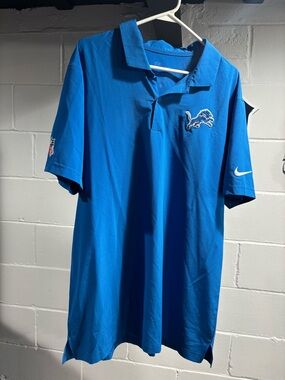 Nike Men’s Honolulu Blue Detroit Lions Polo